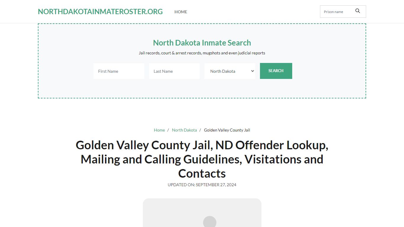 Golden Valley County Jail, ND: Inmate Search Options, Visitations, Contacts